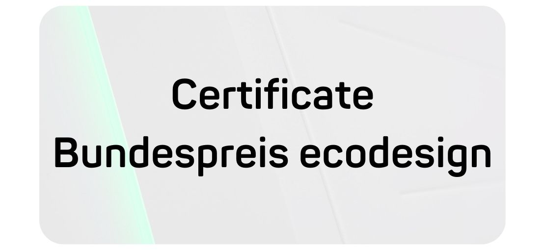 Certificate Bundespreis Ecodesign