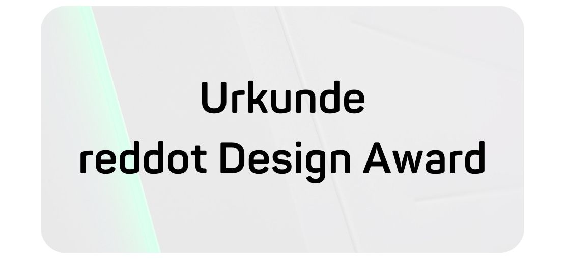 Urkunde reddot design award