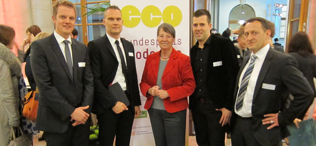 Umweltministerin Frau Dr. Barbara Hendricks mit dem Berner Team