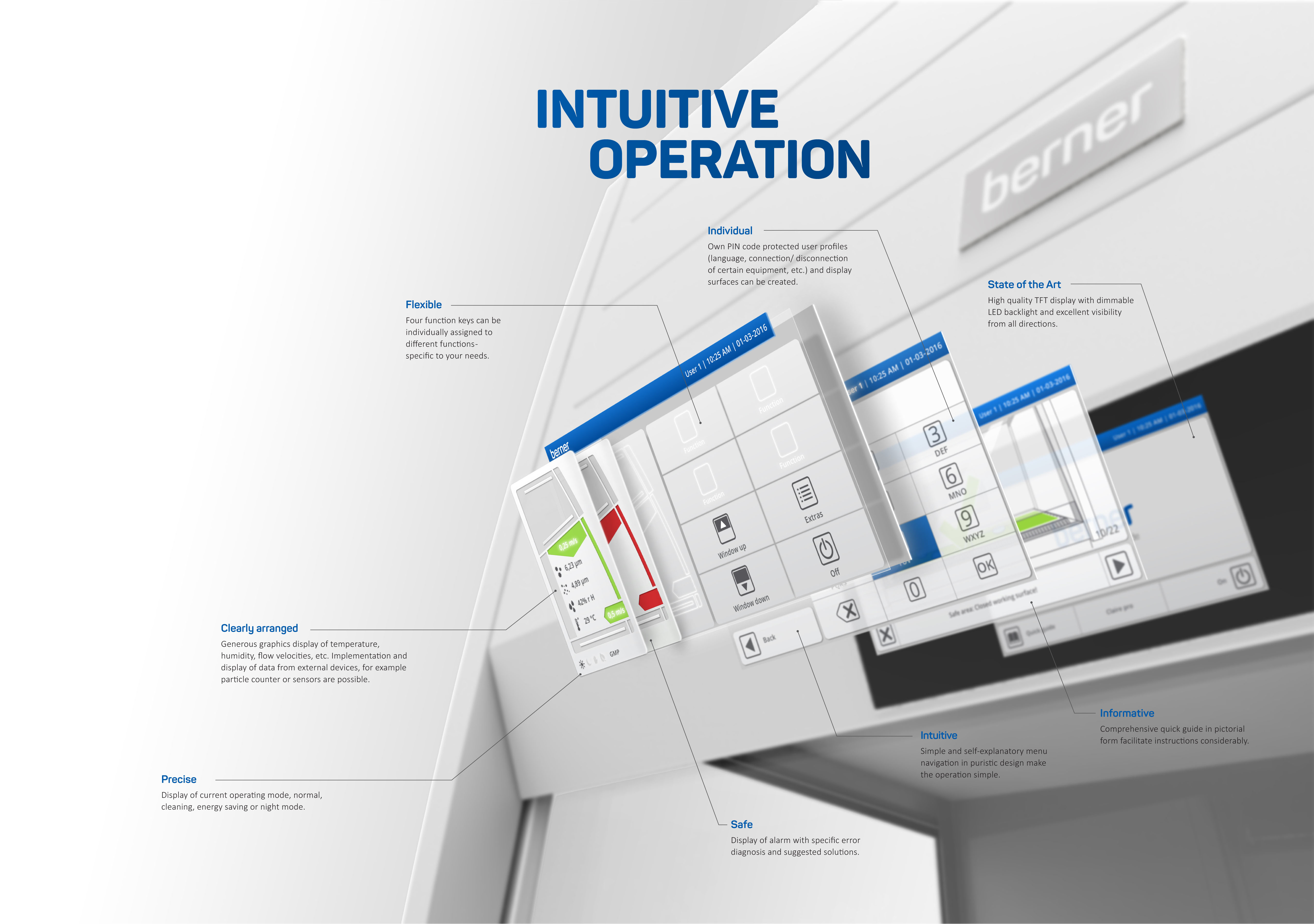 Intuitive operation claire pro